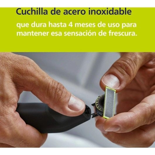 Tondeuse Barbe Visage Philips OneBlade Pro 360 QP6652/61 Sans Fil 120min Sec et Mouillé 20 Réglages Lame 360°