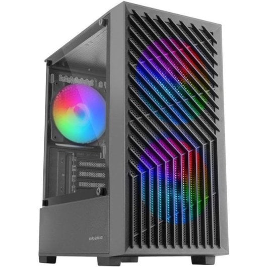 Mars Gaming MC-Vortex Caja Gaming Micro ATX Cristal Templado 3x Ventiladores FRGB 12cm Negro