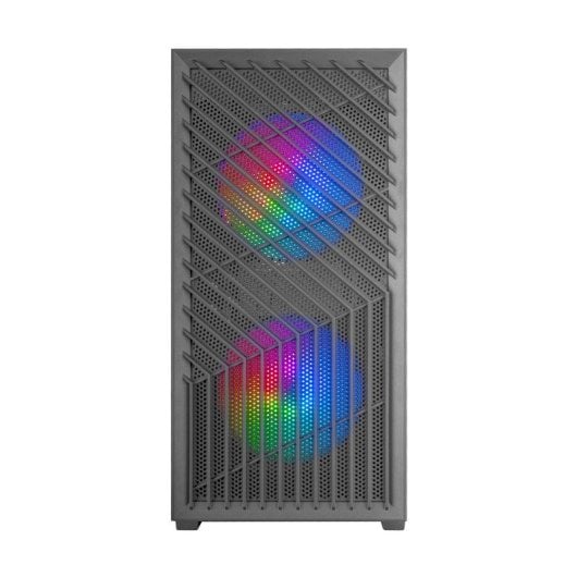 Mars Gaming MC-Vortex Caja Gaming Micro ATX Cristal Templado 3x Ventiladores FRGB 12cm Negro