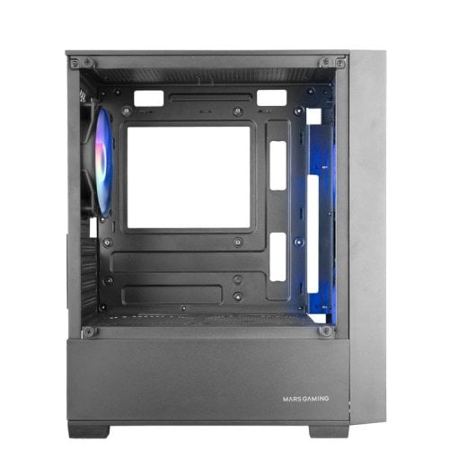 Mars Gaming MC-Vortex Caja Gaming Micro ATX Cristal Templado 3x Ventiladores FRGB 12cm Negro