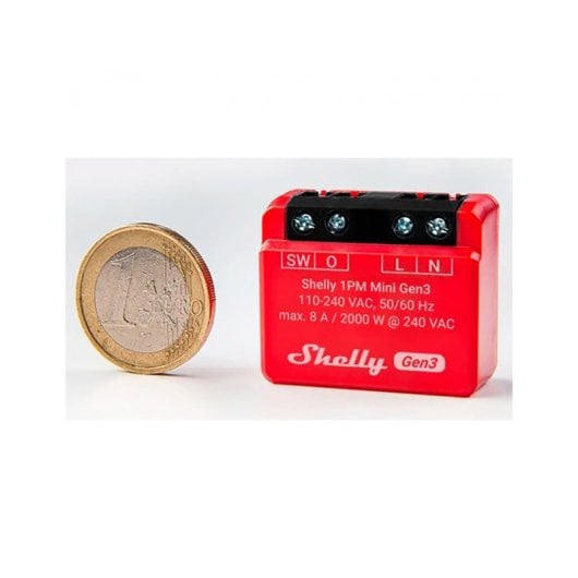 Modulo mini switch Shelly 13:00 Gen3 Rosso | PcComponentes.it Modulo mini switch Shelly 13:00 Gen3 Rosso | PcComponentes.it
