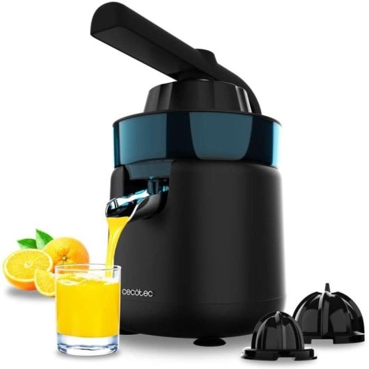 Cecotec EssentialVita Hyden 120 Exprimidor Eléctrico de Brazo para Naranjas y Cítricos 120W Negro