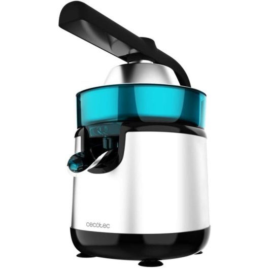 Cecotec Essentialvita Hyden 120 Steel Exprimidor Eléctrico de Brazo para Naranjas y Cítricos 120W