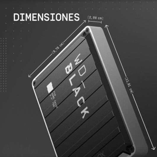 Disco rigido esterno WD Black P10 Game Drive 6TB USB 3.2 5Gb/s Nero