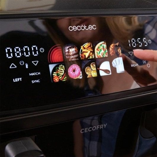 Friggitrice ad aria Cecotec Cecofry&Grill Duoheat 10000 10L 2800W doppia resistenza finestra touch