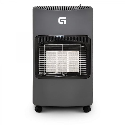 Grunkel CT-HEST42PLUS Estufa de Gas Butano Plegable Y Portátil con Regulador Y Conducto 4200W Negro