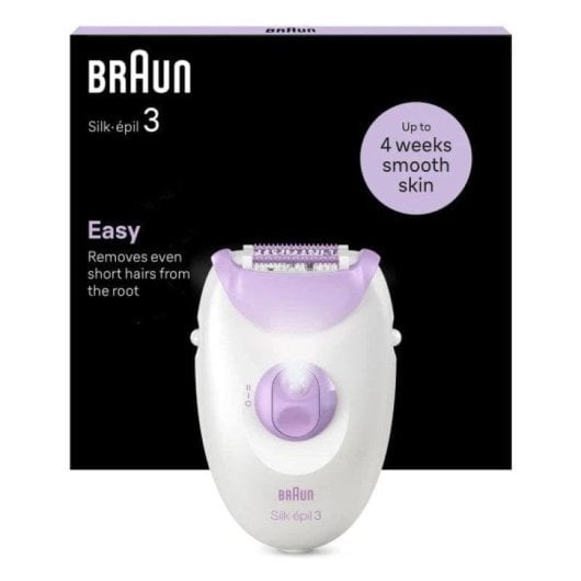 Epilierer Braun Silk-épil 3 3-000 2 Stufen Mit Licht Massageaufsatz