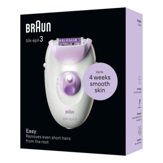 Epilierer Braun Silk-épil 3 3-000 2 Stufen Mit Licht Massageaufsatz