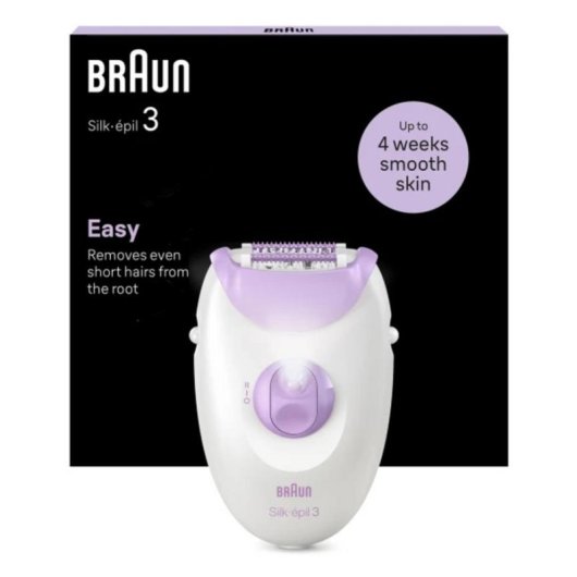 Epilierer Braun Silk-épil 3 3-000 2 Stufen Mit Licht Massageaufsatz