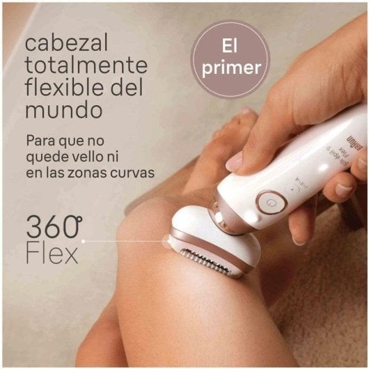 Epilierer Braun Silk-épil 9 Flex 9 3D Kabellos 3 Aufsätze Wet & Dry