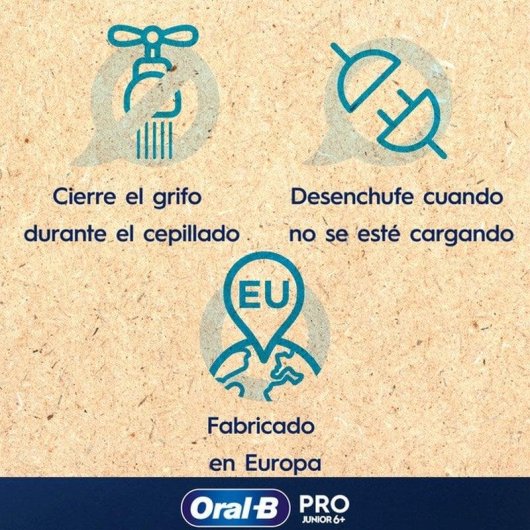 Escova de Dentes Elétrica Criança Oral-B Pro 3 Junior Star Wars 3 Modos 2 Cabeças Temporizador Sensor de Pressão