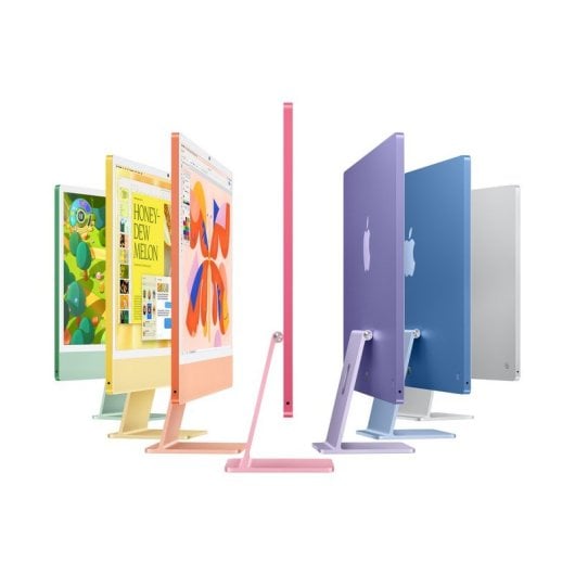 iMac 24 pouces avec écran Retina 4,5K : puce Apple M4 avec processeur à 10 cœurs et GPU à 10 cœurs, 24 Go, SSD de 512 Go - Rose