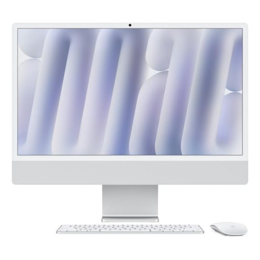 Apple iMac Apple M M4 59,7 cm (23.5") 4480 x 2520 Pixel All-in-One-PC 16 GB 256 GB SSD macOS Sequoia Wi-Fi 6E (802.11ax) Silber
