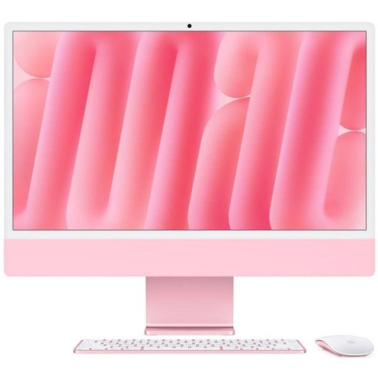 Apple iMac Apple M M4 59,7 cm (23.5") 4480 x 2520 Pixel PC All-in-one 16 GB 256 GB SSD macOS Sequoia Wi-Fi 6E (802.11ax) Rosa