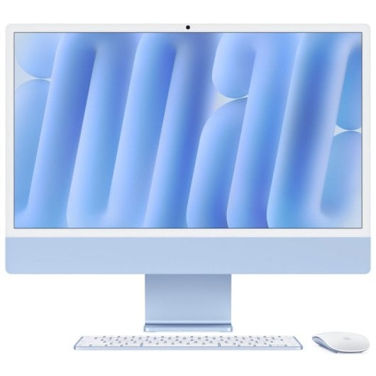 24-Zoll-iMac mit Retina 4,5K-Display: Apple M4-Chip mit 10-Core-CPU und 10-Core-GPU, 16 GB, 256 GB SSD – Blau