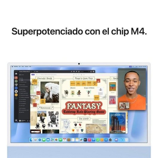 iMac da 24 pollici con display Retina 4,5K: chip Apple M4 con CPU a 10 core e GPU a 10 core, SSD da 16 GB, 512 GB - Blu