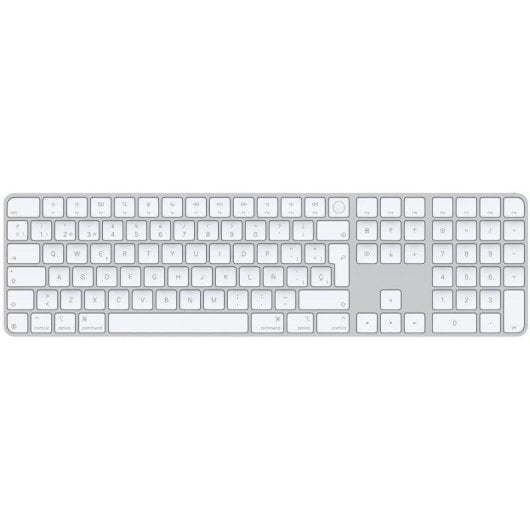 Tastatur Apple Magic Keyboard Touch ID QWERTY USB-C Num Pad kabellos weiß