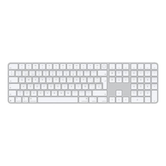 Tastatur Apple Magic Keyboard Touch ID QWERTY USB-C Num Pad kabellos weiß