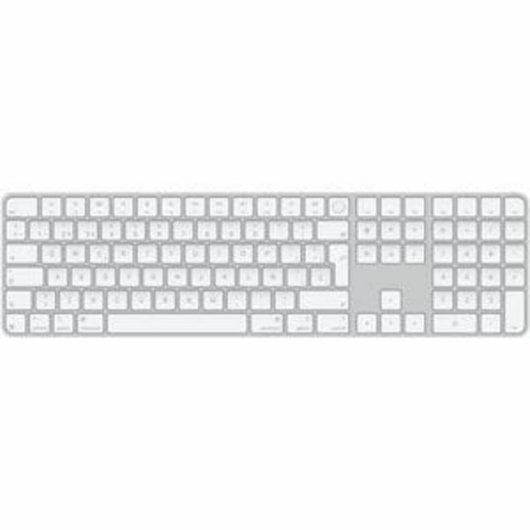 Tastatur Apple Magic Keyboard Touch ID QWERTY USB-C Num Pad kabellos weiß