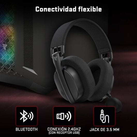 Tempest FlexWave Headset Gaming Sem Fios para PC/PS4/PS5/Xbox/Xbox X/Switch Preto