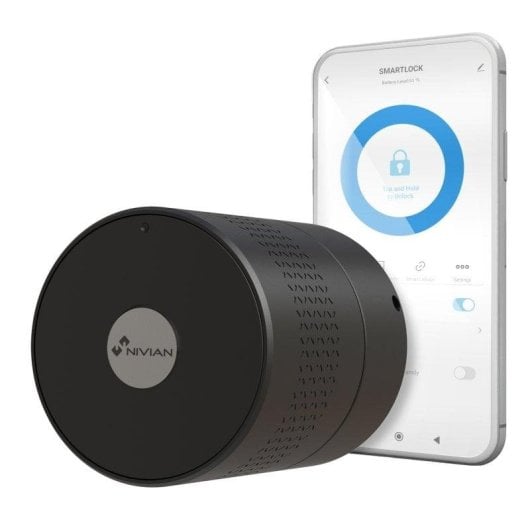 Türschloss Nivian Smart Lock Bluetooth Öffnung mit App Kompatibel mit Tuya Smart Zugang und Autoverriegelung