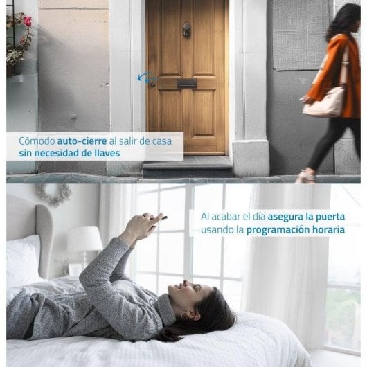 Türschloss Nivian Smart Lock Bluetooth Öffnung mit App Kompatibel mit Tuya Smart Zugang und Autoverriegelung