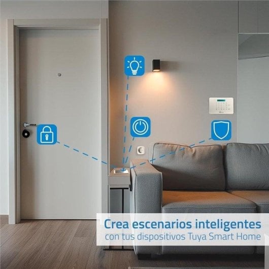Serratura Intelligente Nivian NV-SMARTLOCK WiFi e Bluetooth Apertura con App Compatibile con Alexa e Google Home