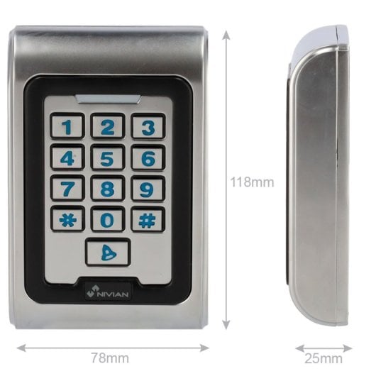 Nivian Sistema de Control de Accesos para Apertura de Puertas con Cerradura Eléctrica