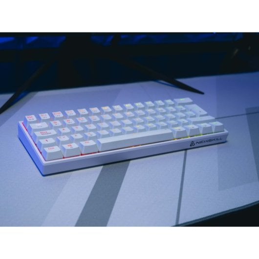 Newskill Pyros V2 Clavier de jeu mécanique sans fil 60 % Hotswap Blanc