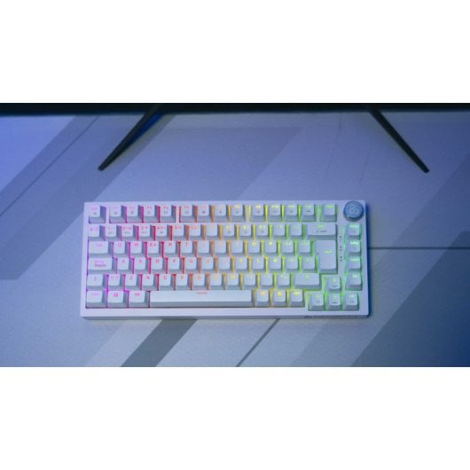 Newskill Pyros PRO Teclado Gaming Inalámbrico Mecánico 75% Hotswap Blanco