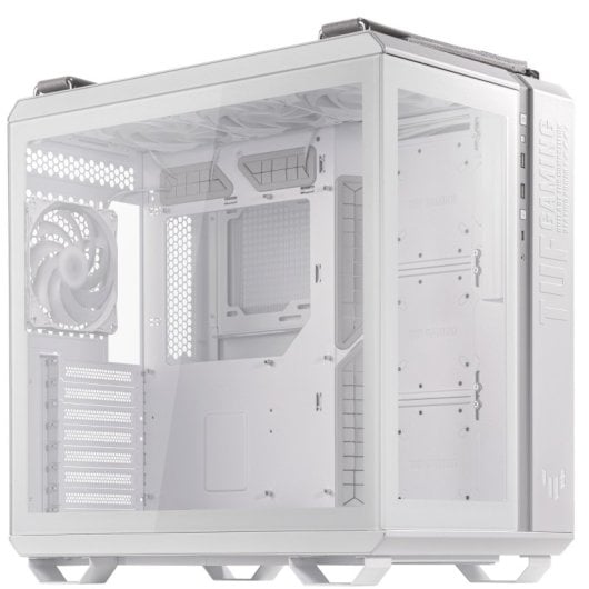 ASUS TUF Gaming GT502 PLUS Midi Tower ATX Doble Cristal Templado USB-C Blanca