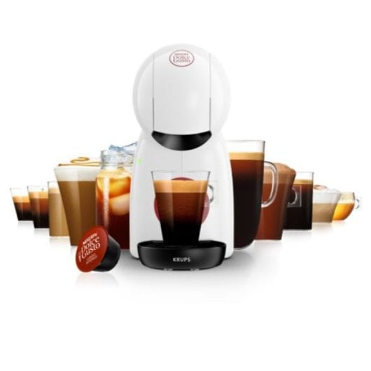 Krups Nescafé Dolce Gusto Piccolo XS KP1A31P16 Cafetera de Cápsulas Multibebida 15 Bares Blanca