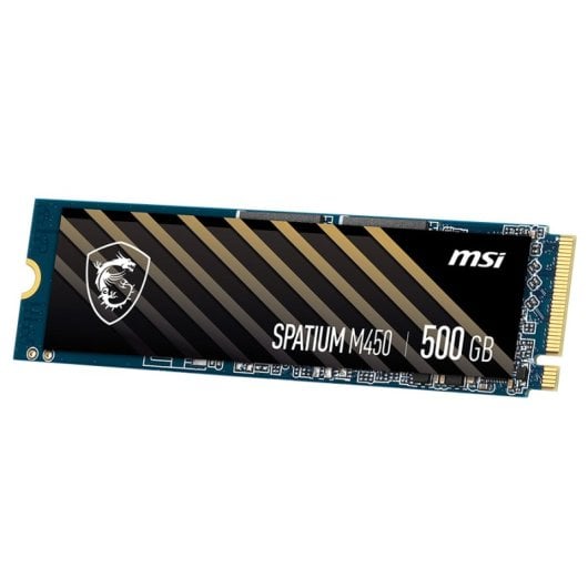 MSI SPATIUM M450 Disque SSD 500 Go 3600 Mo/s NVMe PCIe 4.0 M.2 Gen4 3D NAND