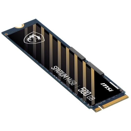 MSI SPATIUM M450 Disque SSD 500 Go 3600 Mo/s NVMe PCIe 4.0 M.2 Gen4 3D NAND