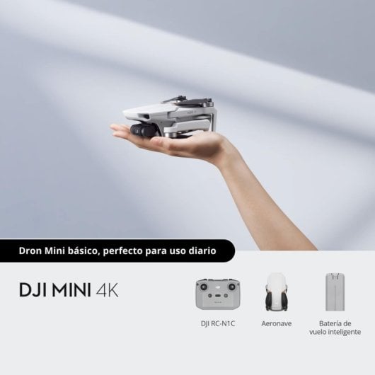 DJI Mini 4K 4 Rotoren Quadrocopter 12 MP 3840 x 2160 Pixel 2250 mAh Grau