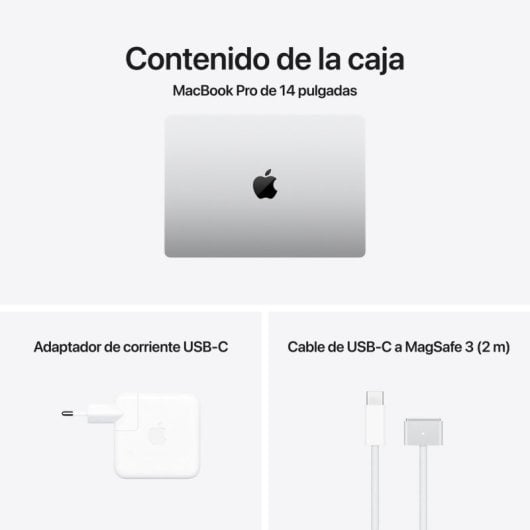 Apple MacBook Pro Apple M4 10 Núcleos/16GB/1TB SSD/GPU 10 Núcleos/14" Plata