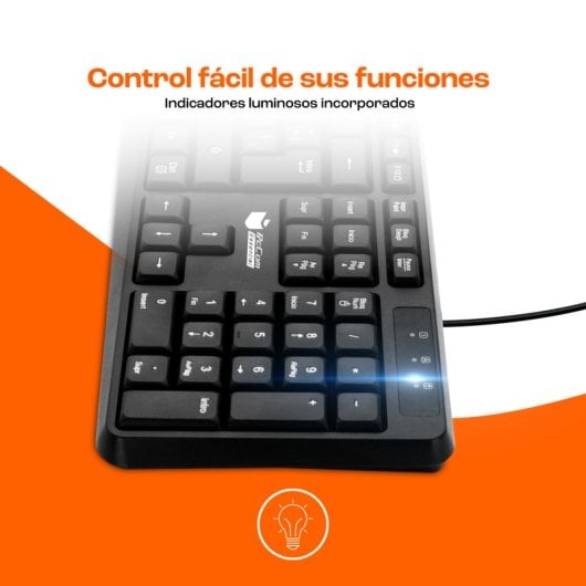 PcCom Essential MK20 Combo Teclado + Ratón con Copilot Negro