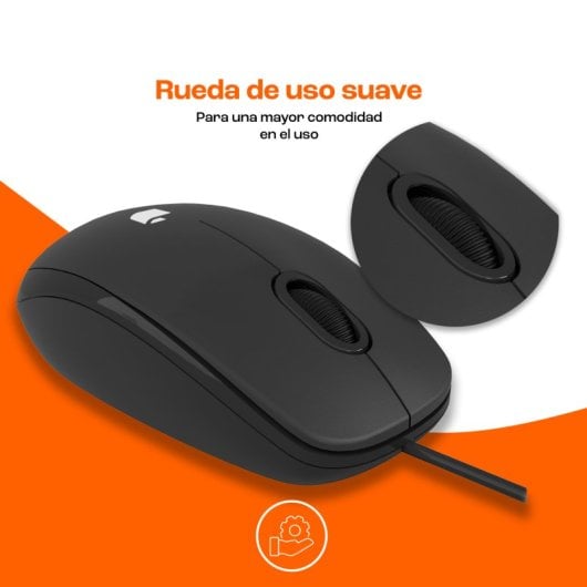 PcCom Essential MK20 Combo Teclado + Ratón con Copilot Negro