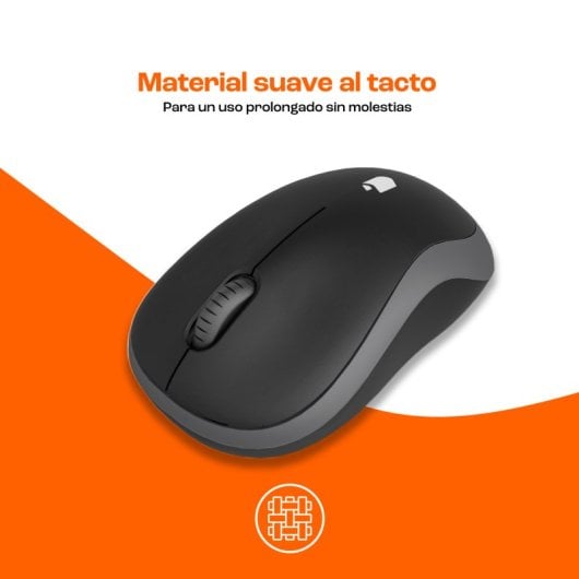 Ensemble clavier et souris sans fil PcCom Essential MK20 avec copilote noir