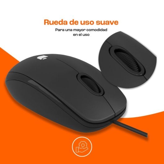 PcCom Essential M20 Rato Ótico 1000DPI Preto