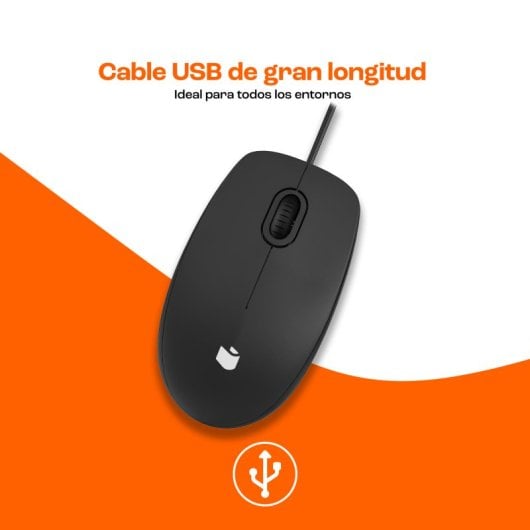 PcCom Essential M20 Rato Ótico 1000DPI Preto