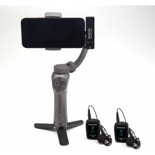 Saramonic Blink500 ProX B4 Sistema de Micrófono Inalámbrico para 2 Personas con Lavaliers y Receptor Lightning