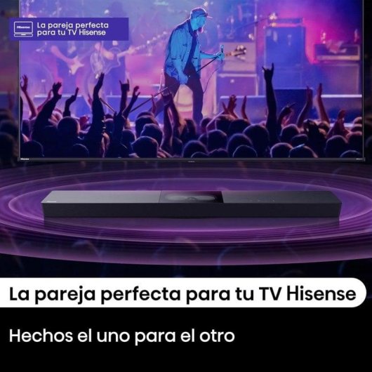 Barra de Sonido Hisense HS2000 2.1 240W Bluetooth HDMI ARC Dolby Digital Plus Noire