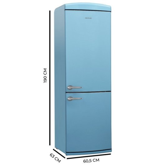 Cecotec Bolero CoolMarket Combi Origin 294+ Blue E Frigorífico Combi Retro E Azul