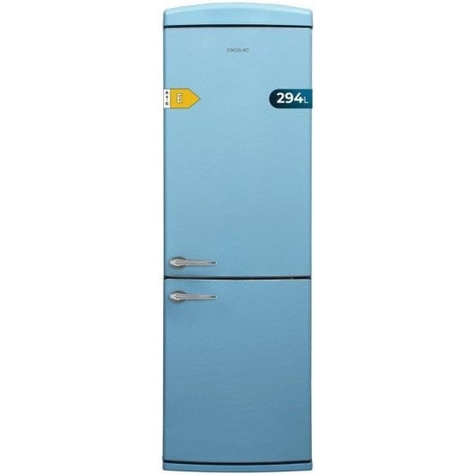 Kühlschrank Combi Cecotec Bolero CoolMarket Combi Origin 294+ Total No Frost 190cm 294L E Blau Alarm