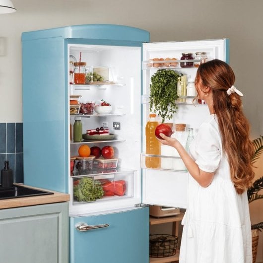 Cecotec Bolero CoolMarket Combi Origin 294+ Blue E Frigorífico Combi Retro E Azul