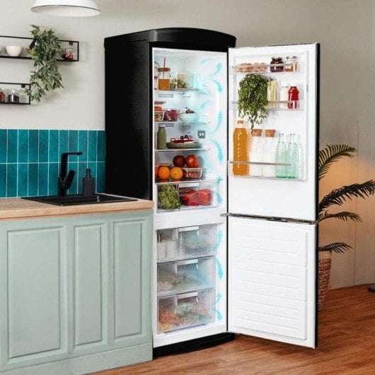 Frigorífico Combi Cecotec Bolero CoolMarket Combi Origin 294+ Total No Frost 190 cm 294L E Negro Alarma Display Eco
