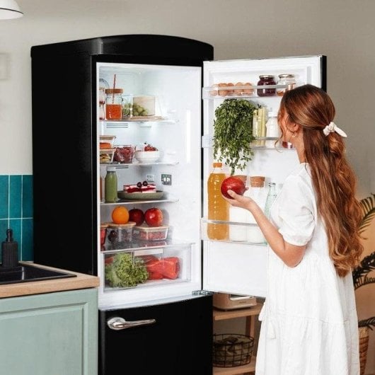 Frigorífico Combi Cecotec Bolero CoolMarket Combi Origin 294+ Total No Frost 190 cm 294L E Negro Alarma Display Eco