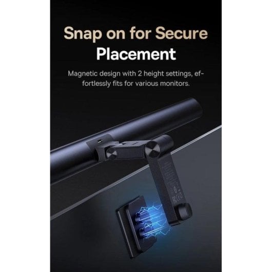 Baseus i-Wok 3 Barra LED USB per Monitor Alluminio Nero