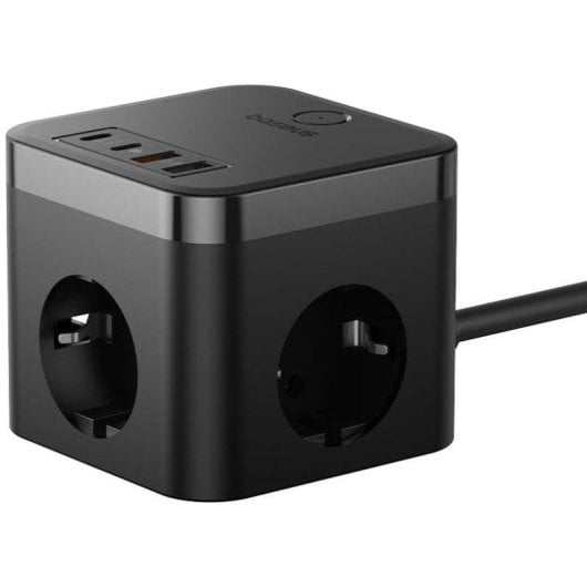 Steckdosenleiste Baseus PowerCombo Cube 3 Steckplätze 2 USB-A 2 USB-C mit Schutz